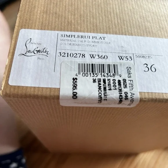 NIB Christian Louboutin Simplerui Leather Sneakers - Picture 11 of 12